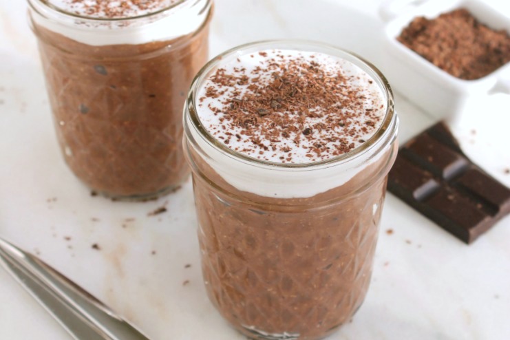 Double Dark Chocolate Chia Pudding With Coconut Cream Jenny Shea Rawn