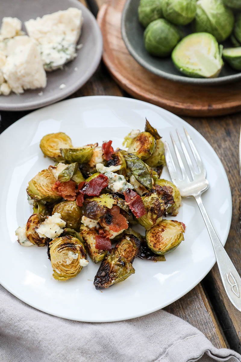 Brussels Sprouts with Blue Cheese and Bacon Jenny Shea Rawn