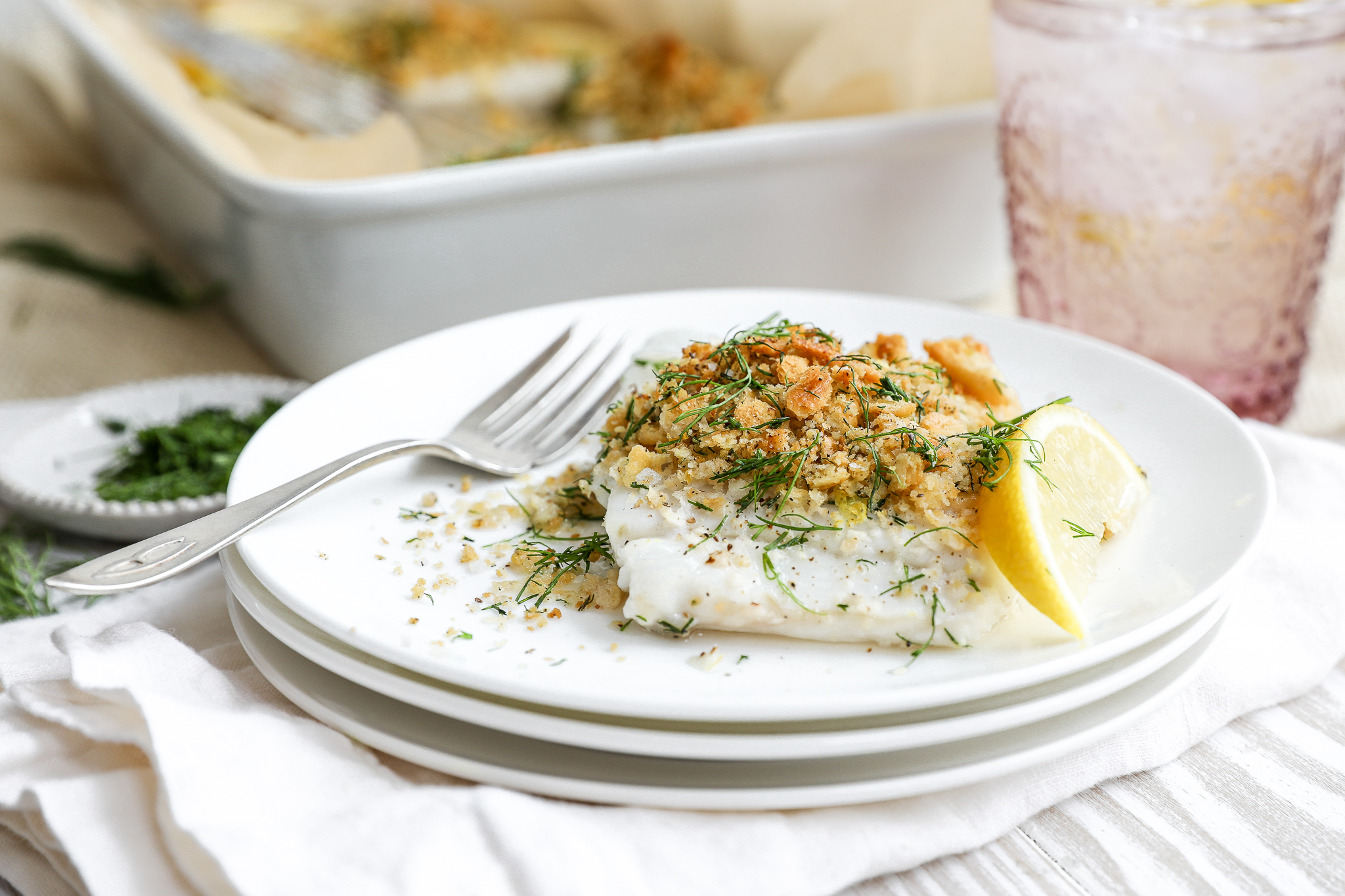 An image of cod crusted with crackers