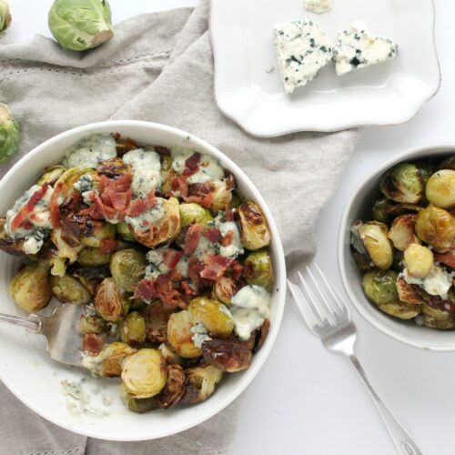 Brussels Sprouts with Blue Cheese and Bacon Jenny Shea Rawn