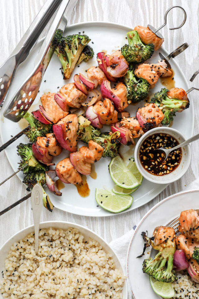 Teriyaki Salmon Kabobs Salmon and Fatty Fish Jenny Shea Rawn