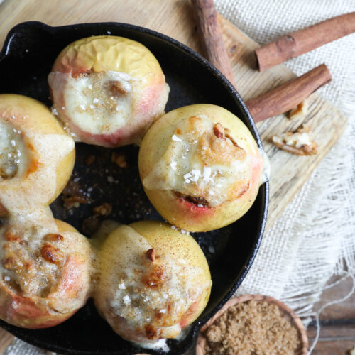 An image of baked stuffed apples