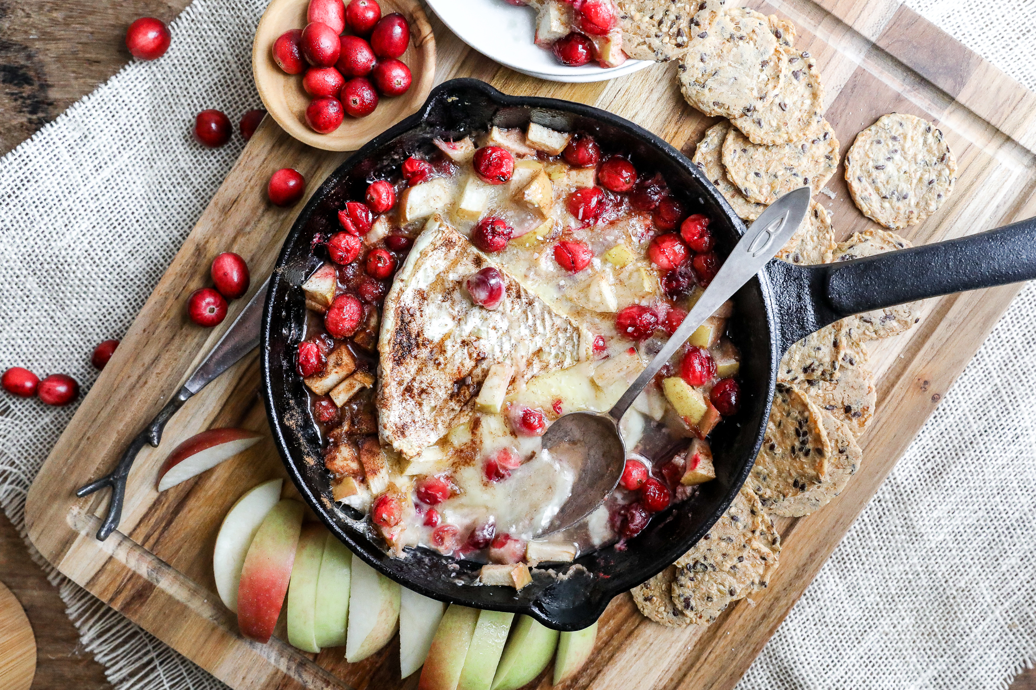 An image of cranberry Baked Brie