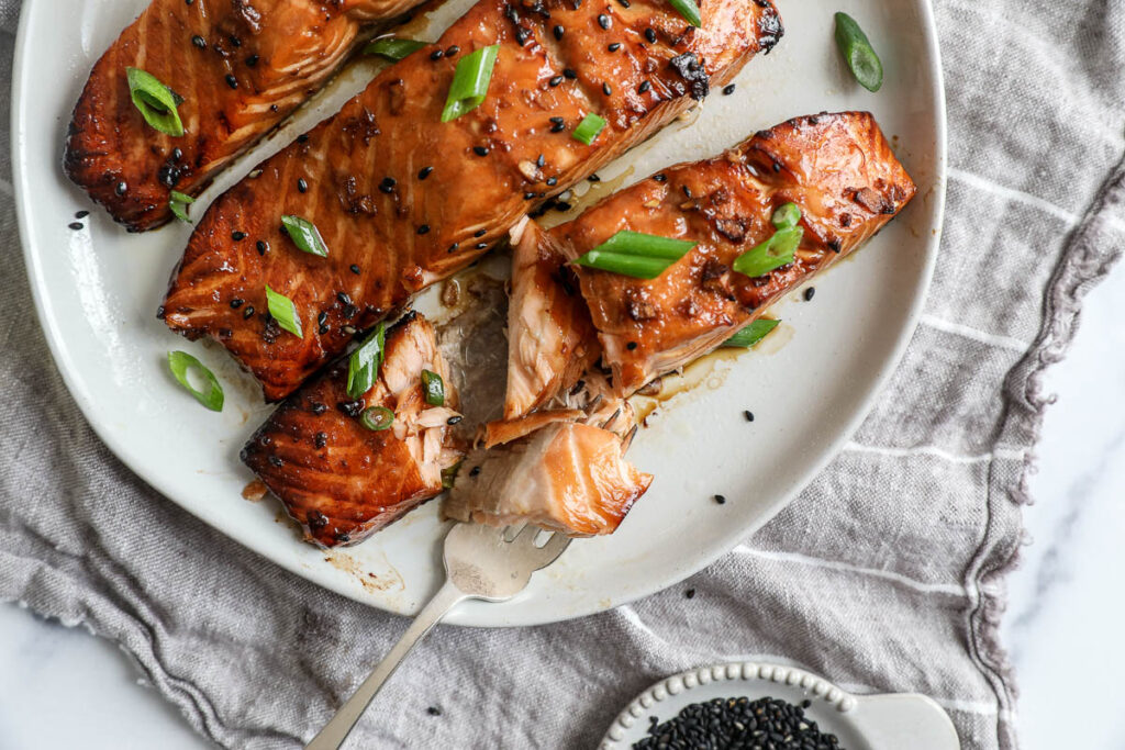 Teriyaki Salmon Air Fryer | Salmon and Fatty Fish | Jenny Shea Rawn