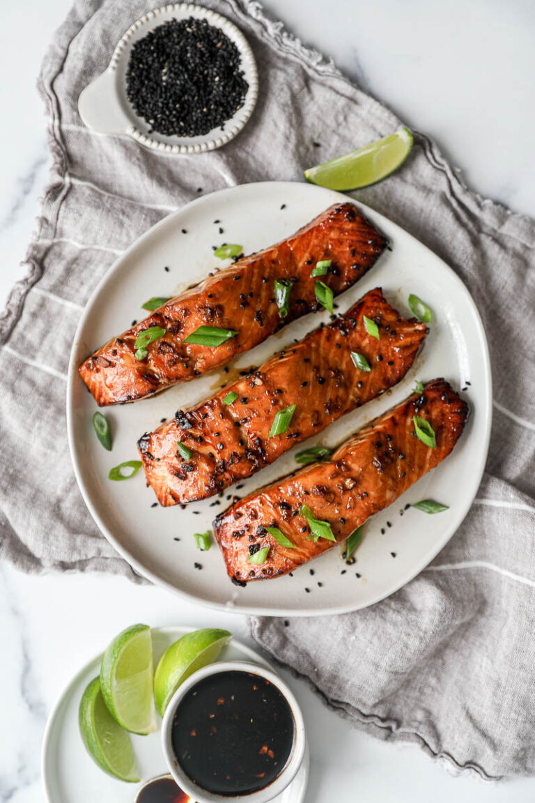 Teriyaki Salmon Air Fryer Salmon and Fatty Fish Jenny Shea Rawn
