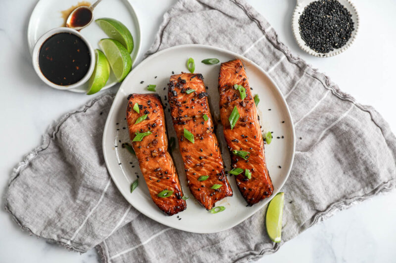 Teriyaki Salmon Air Fryer | Salmon and Fatty Fish | Jenny Shea Rawn