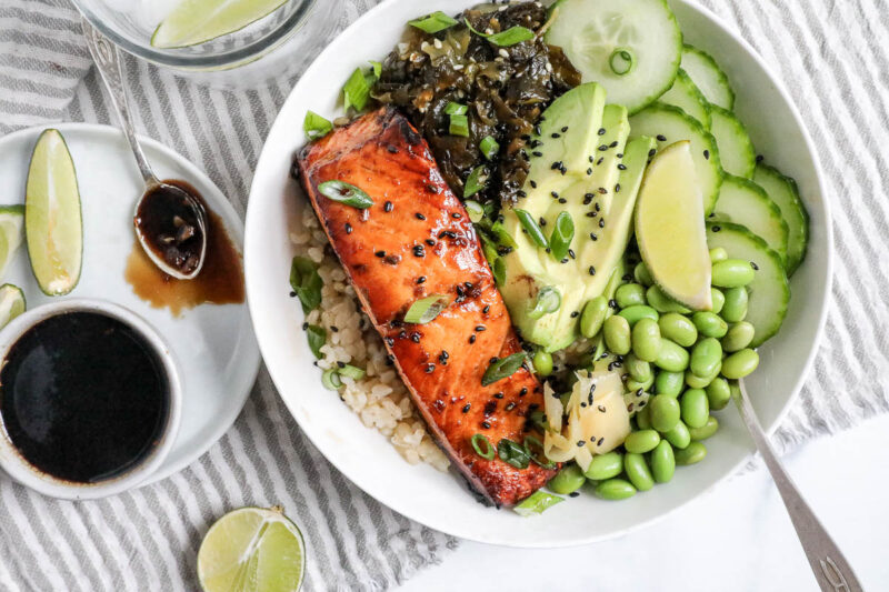 Teriyaki Salmon Bowl | Salmon | Jenny Shea Rawn